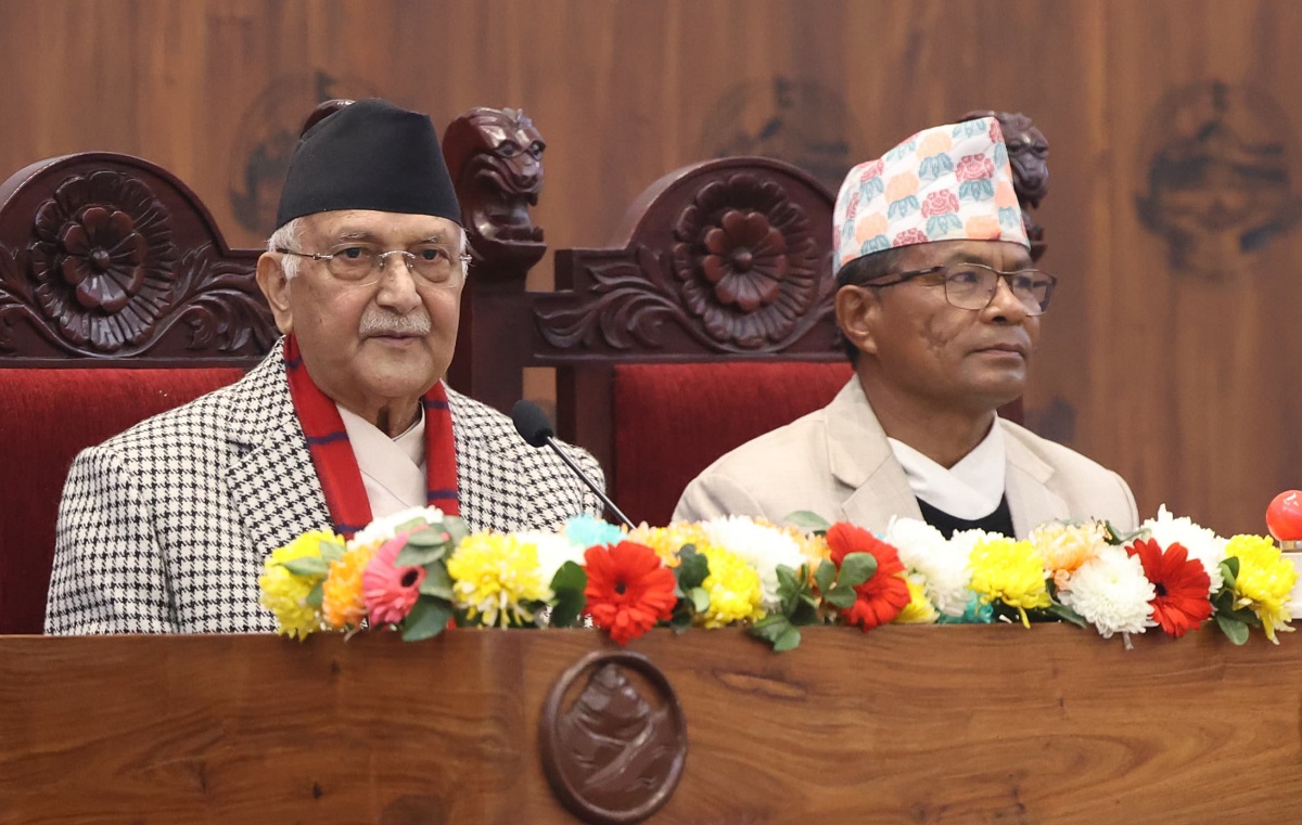 लुम्बिनी प्रदेशसभामा प्रधानमन्त्रीको सम्बोधन: हाम्रो देश हामीले नै बनाउने हो