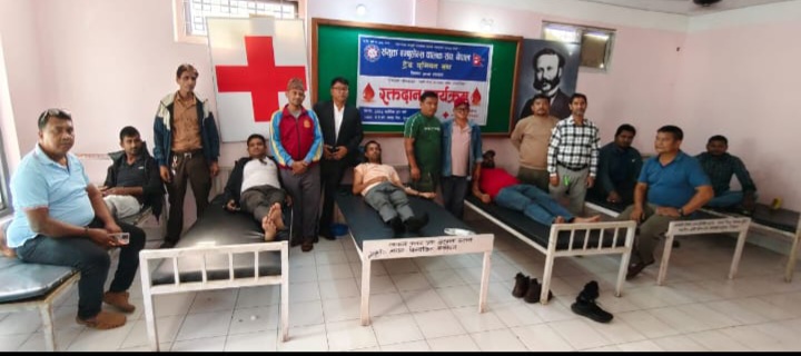 संयुक्त एम्बुलेन्स चालक संघ रुपन्देहीद्वारा रक्तदान, ४० पिन्ट रगत संकलन