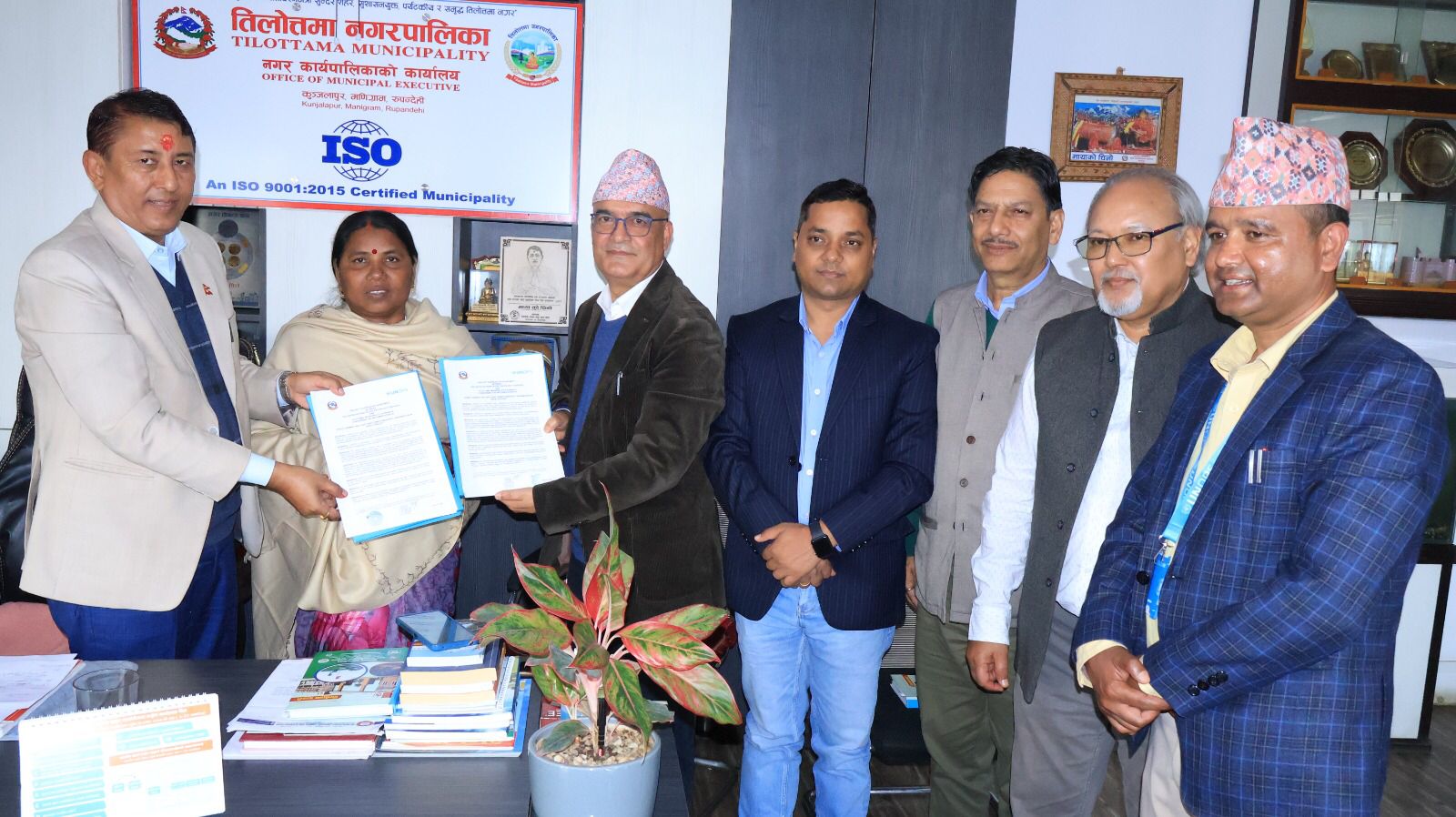 “समावेशी विकासको नयाँ अध्याय: तिलोत्तमामा महिला–अनुकूल पूर्वाधारको औपचारिक सम्झौता”