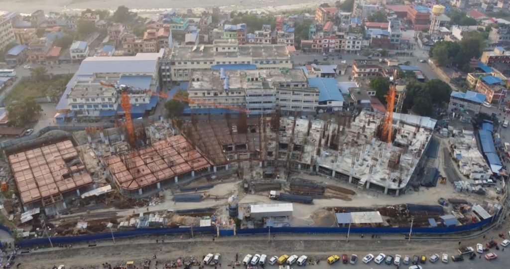लुम्बिनी प्रादेशिक अस्पतालको भवन निर्माणमा ३० प्रतिशत भौतिक प्रगति