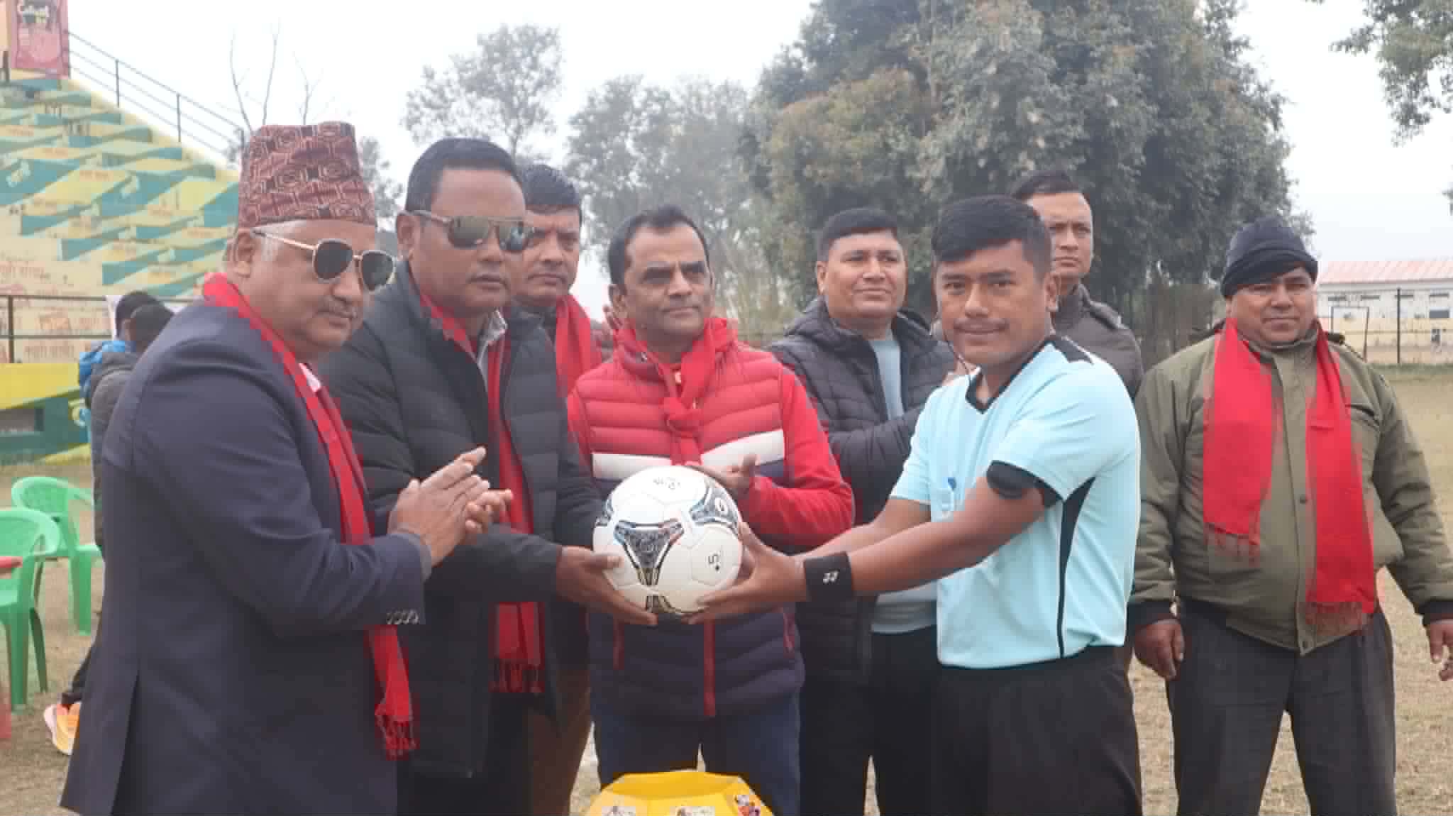 प्रथम निशान न्यौपाने स्मृति सेभेन ए साईड फुटबल शुरु