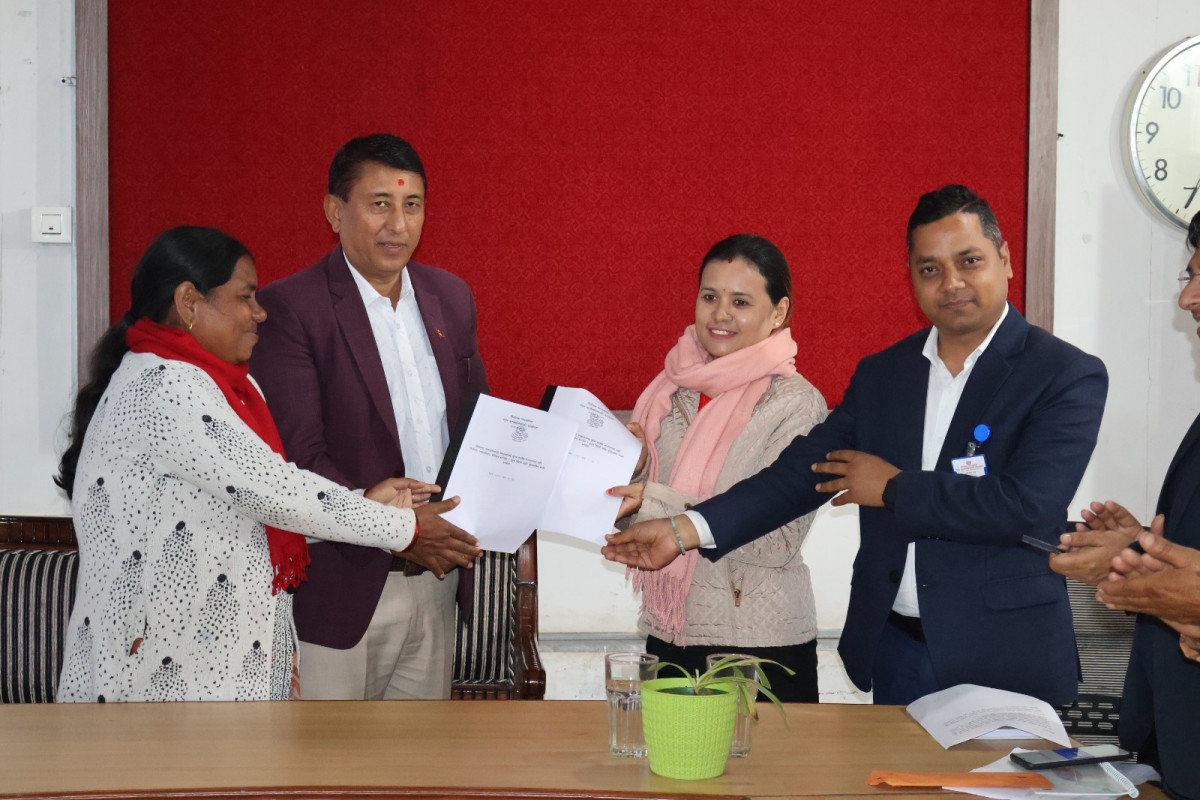 तिलोत्तमा नगरपालिकाद्वारा सञ्चालन हुने सुलभ फार्मेसीका लागि सम्झौता