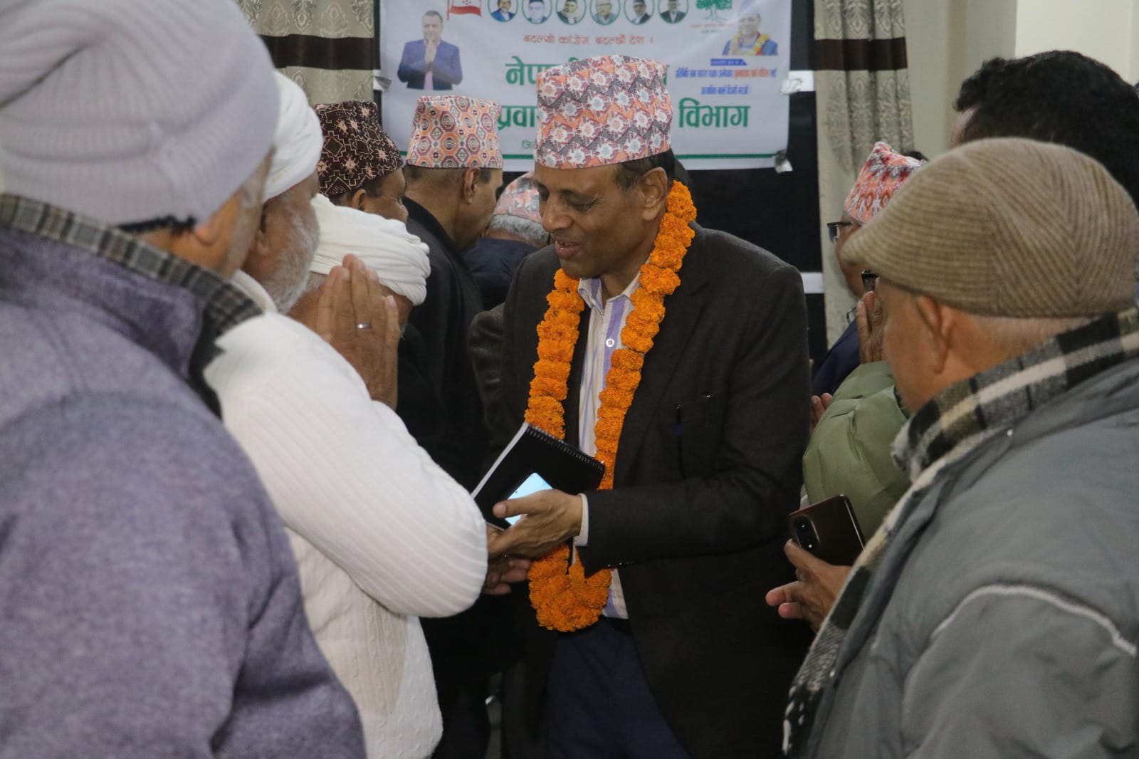 काँग्रेस उम्मेद्वार चुन्नलाई पूर्व आप्रवासीको बलियो साथ