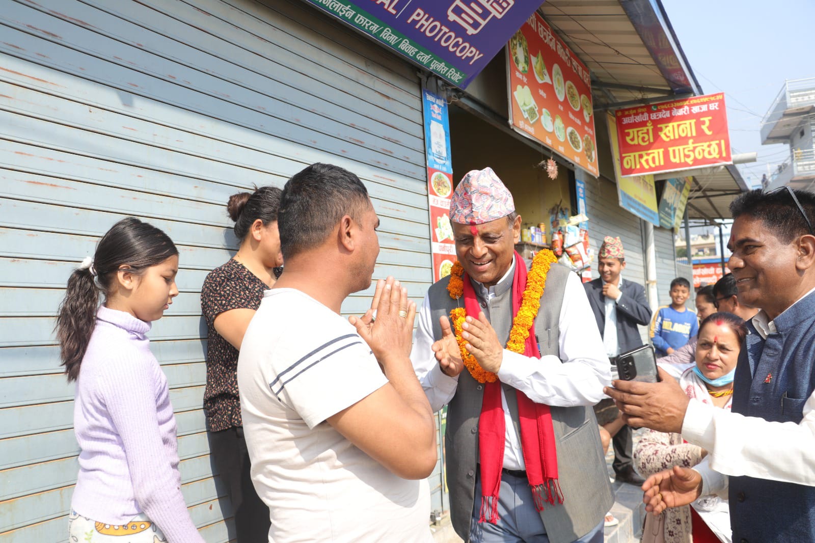 मतदाताको सद्भावले  कांग्रेसका उम्मेदवार चुन्न प्रसाद शर्मा  उत्साहित
