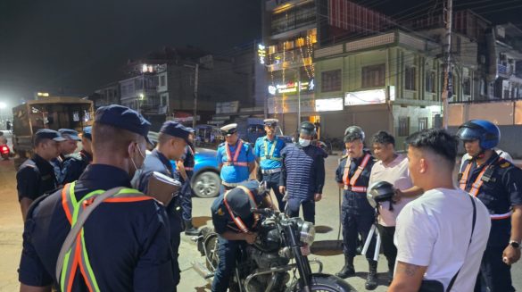 बुटवलमा प्रहरीको कडा एक्सन: चर्को आवाज निकाल्ने मोटरसाइकल धमाधम समातिए