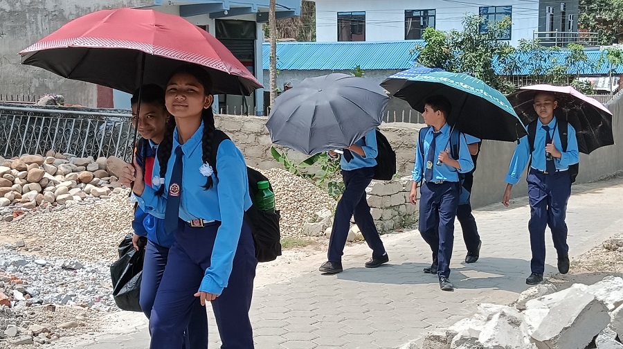 गर्मीका कारण विद्यालयमा तीन दिन बिदा
