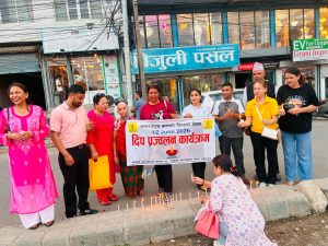 बालश्रम अन्त्यका लागि दीप प्रज्ज्वलन